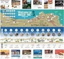 Old Map of Muscat 1987